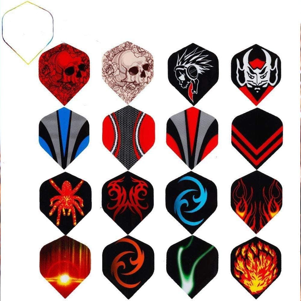 ToBeIT Dart Flights Mixed Sets - Standard Shape Dart Flights for Steel tip Darts and Soft tip Dart (60pcs/96pcs/120pcs)