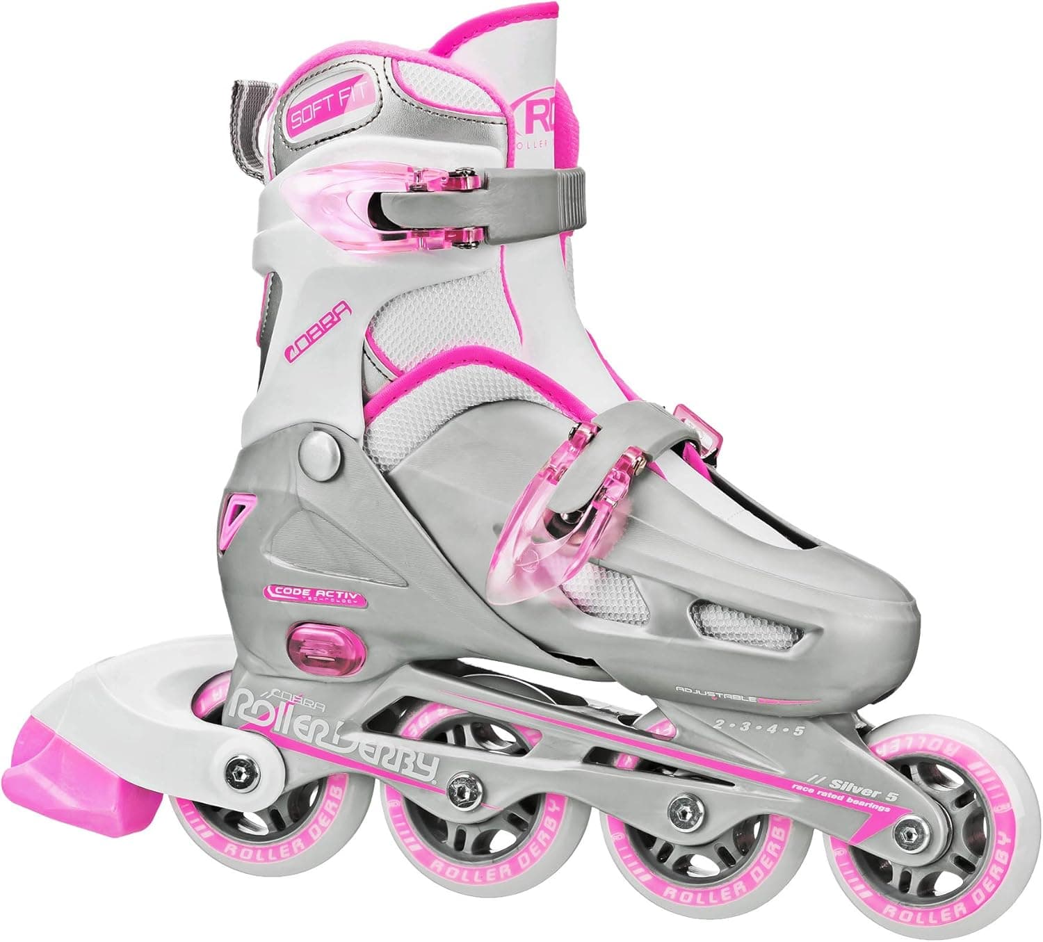 Roller Derby Cobra Girl's Adjustable Inline Skates