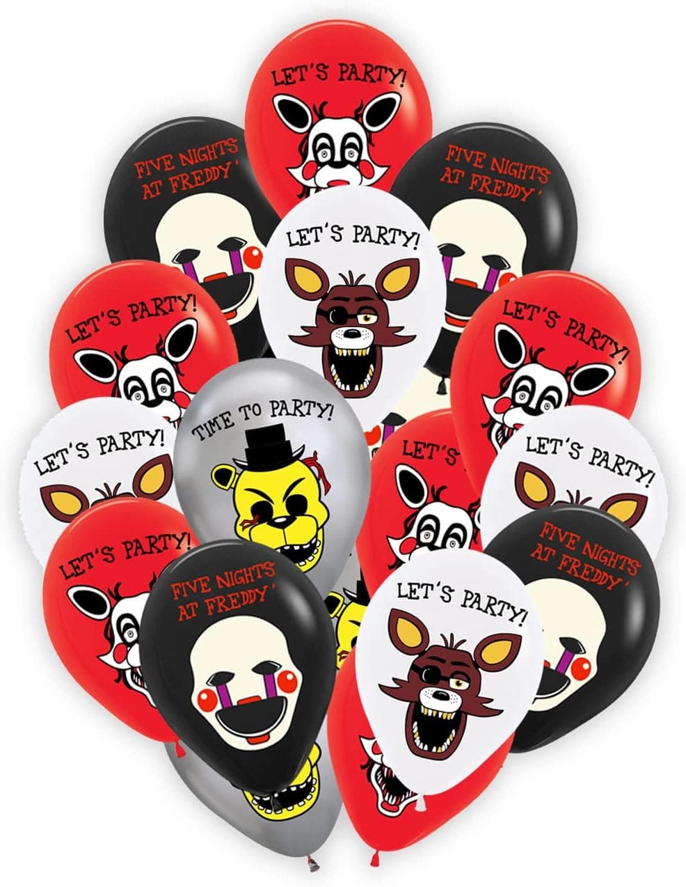 24pcs Five Nights at Freddy balloons, Five Nights at Freddy theme party supplies,Five Nights at Freddys Birthday Supplies Springtrap supplies Children's birthday party balloons