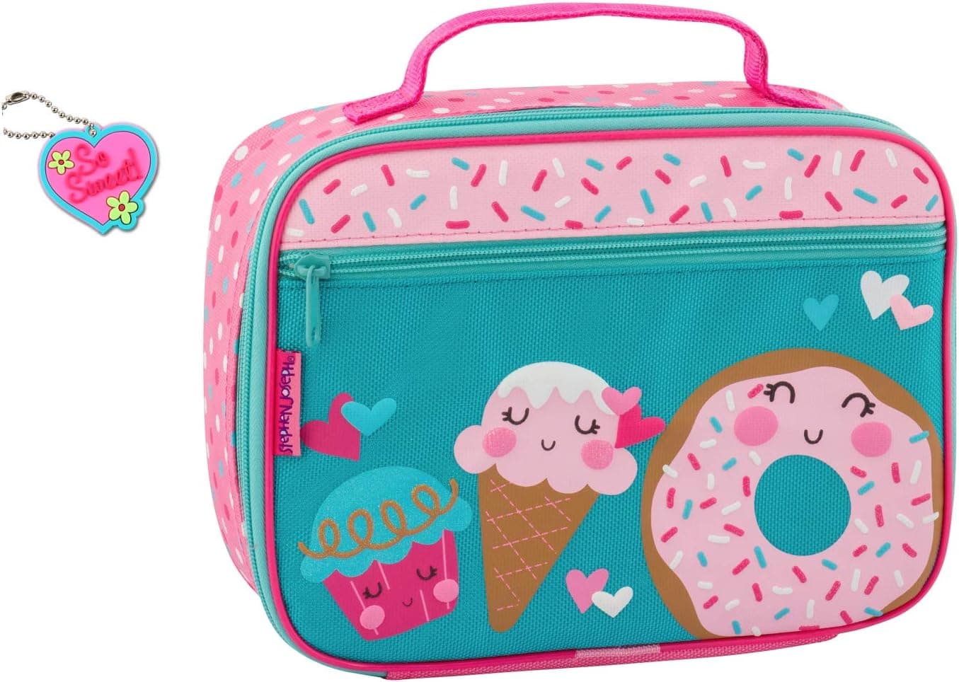 Stephen Joseph Cupcake Lunch Box with Zipper Pull Charm