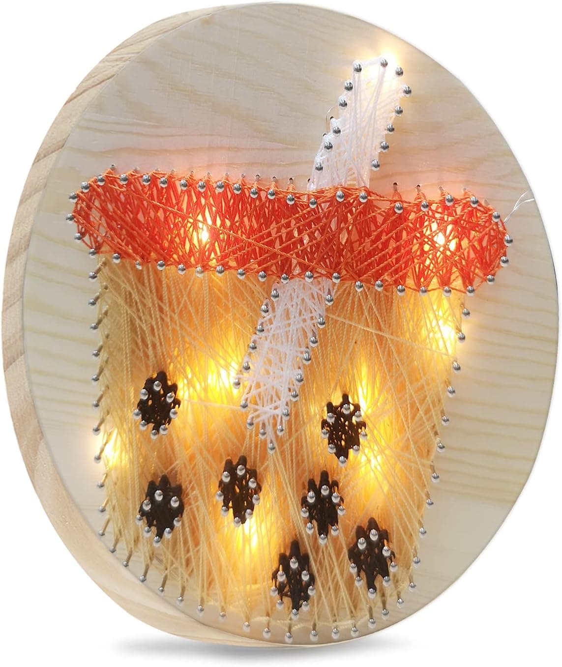 Wood Craft Kits String Art Kit DIY Bubble Boba Tea String Crafts Kit Toys for Adult Kids Creative Art Project for Boys Girls (Boba Tea kit)