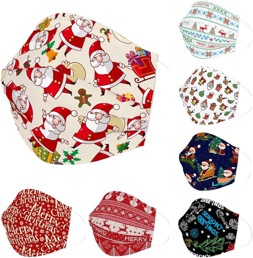 Edaren Face Masks Disposable Design Adult 3-Ply Fashionable Breathable Mouth Cover Large