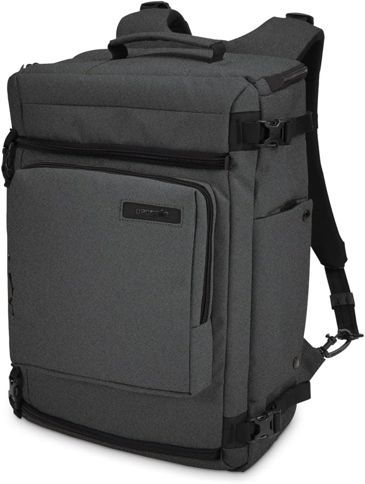 Pacsafe Camsafe Z25 Anti-Theft Camera and 15-Inch Laptop Backpack, Charcoal