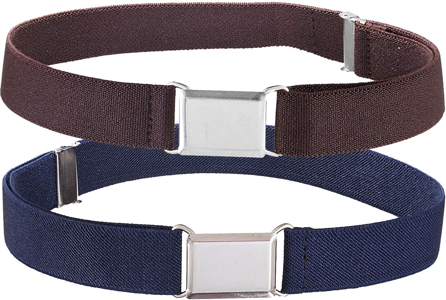 HOLD’EM children’s Elastic silver Buckle Belts for Boys girls Toddler Size 2t 3t 4t 5t