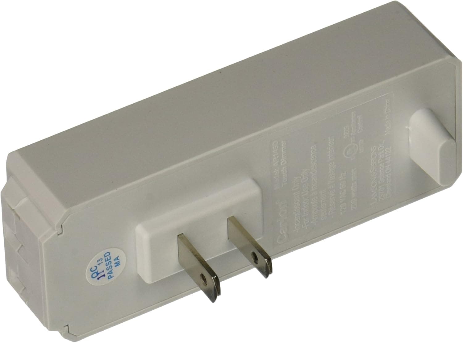 Xodus Innovations AR145D Carlon Thomas and Betts 4 Level Touch Lamp Dimmer Plug, White