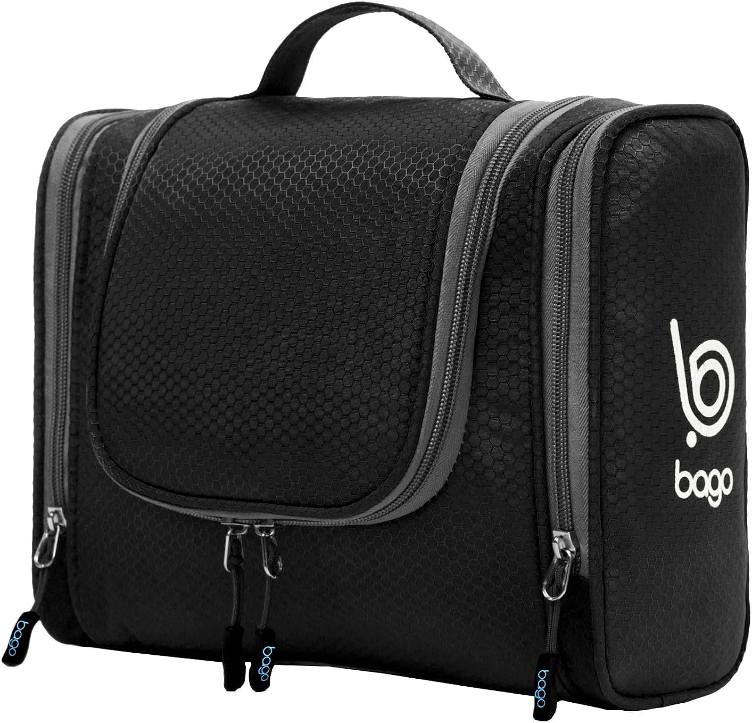 bago Travel Toiletry Bag for Women and Men - Large Waterproof Hanging Large Toiletry Bag for Bathroom and Travel Bag for Toiletries Organizer -Travel Makeup Bag