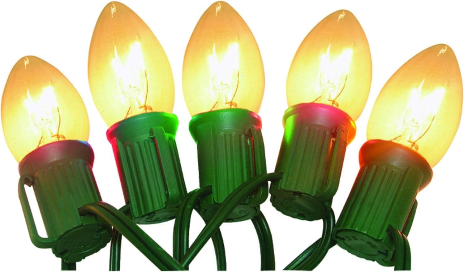 Celebrations C9 Outdoor Light Set, 25', Clear Lights