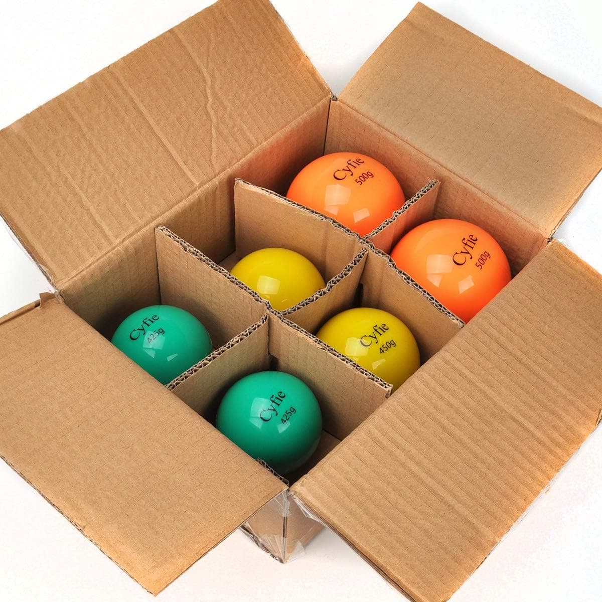 Cyfie Weighted Hitting Batting Balls, 6 Packs Practice Softballs Heavy Balls for Hitting, Batting, Pitching, Strength Muscle Training, Hand-Eye Coordination Promoting