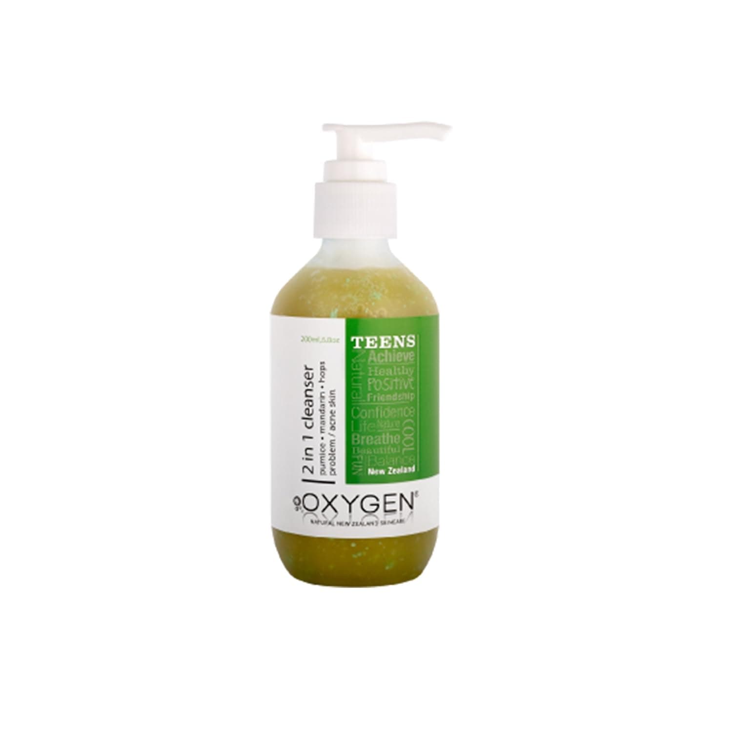 Oxygen Teen 2 In 1 Cleanser for Problem Skin, Pumice and Mandarin, 230 Gram
