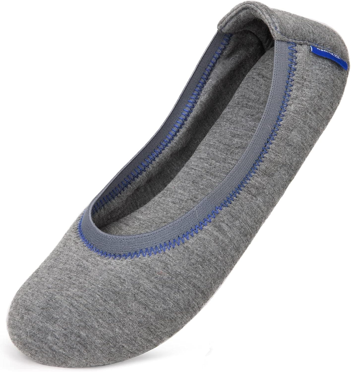 HomeTop Women's Ultra Soft Jersey Knit Memory Foam Ballerina Slipper Shoes