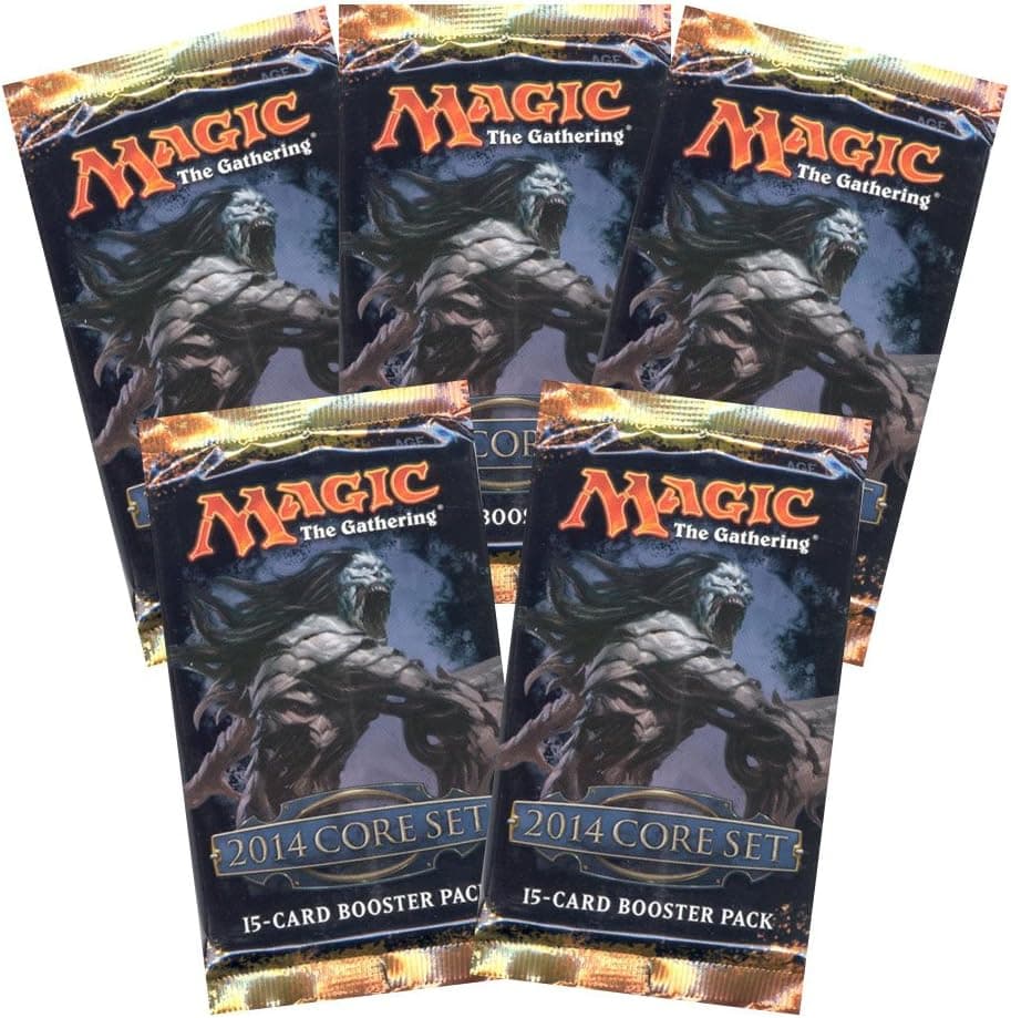2 Player Booster Draft Set: Magic the Gathering MTG - M14 Core Set 2014 Booster Packs (6 Packs)