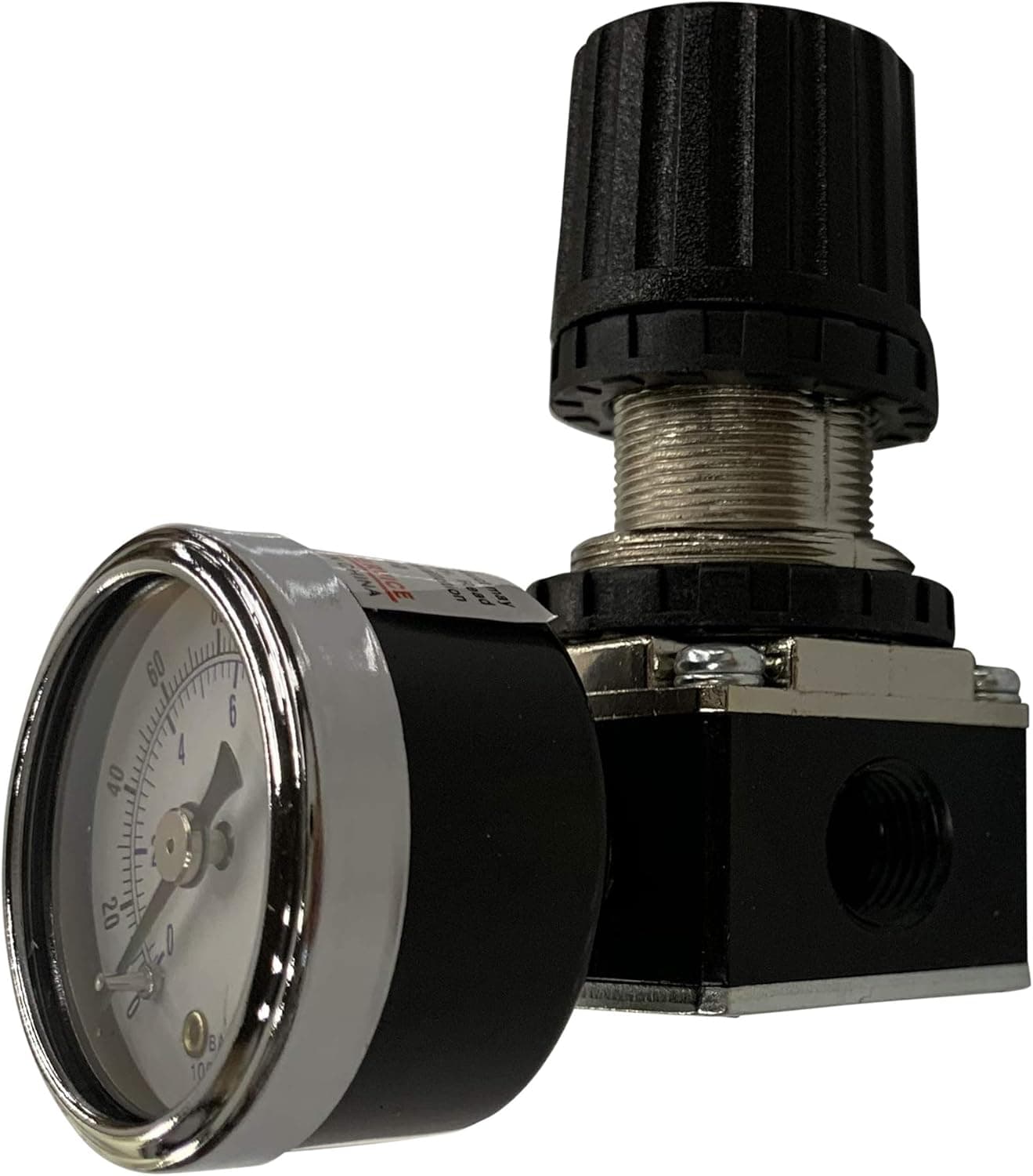 MINI PRESSURE REGULATOR FOR COMPRESSED AIR SYSTEMS, 1/4" NPT PORTS, ADJUST 7 TO 140 PSI