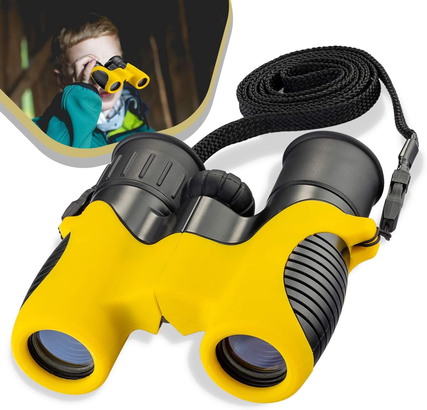 6x21 Binoculars for Kids, High Resolution Real Optics Mini Compact Binoculars for Bird Watching,Travel, Camping,Hiking,Learning,Outdoor Games,Best Gift for Boys and Girls