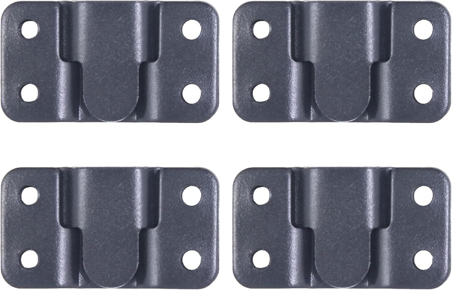 HOWDIA 8 Black Flush Mount Bracket Picture Hanging Hooks Heavy Duty sectional Couch connectors for Hanging Picture Frame Mirror or Connecting Sofa