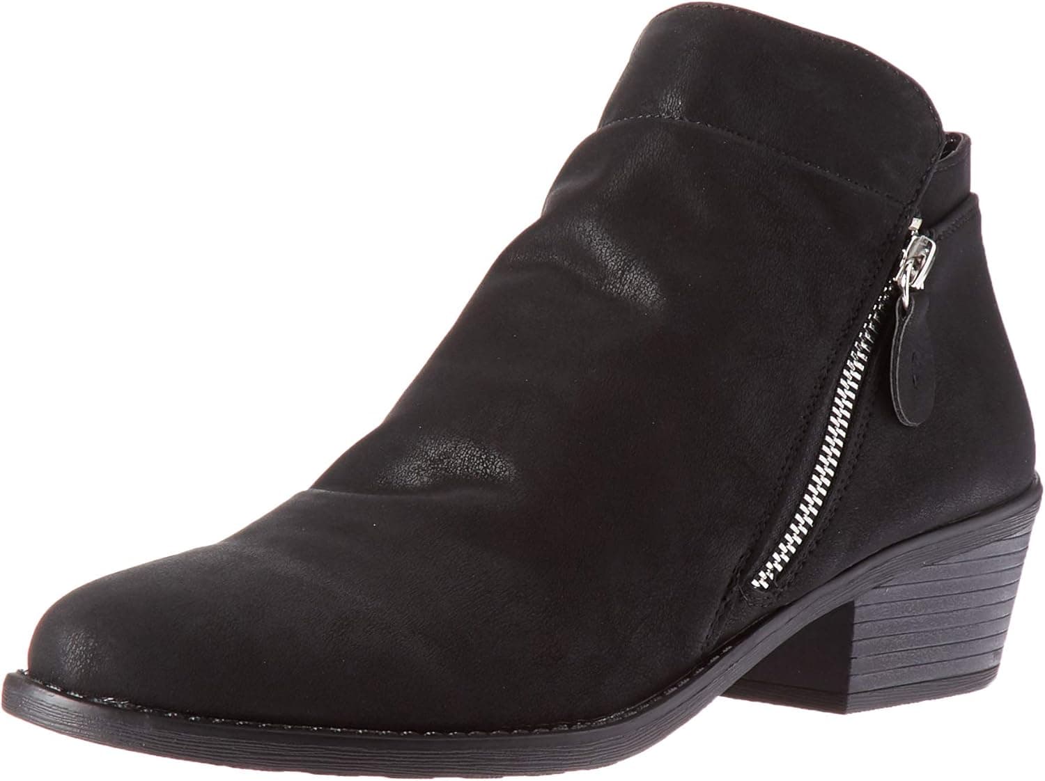 Easy Street Women's Gusto Comfort Bootie Ankle Boot, Black Matte, 7.5 N US
