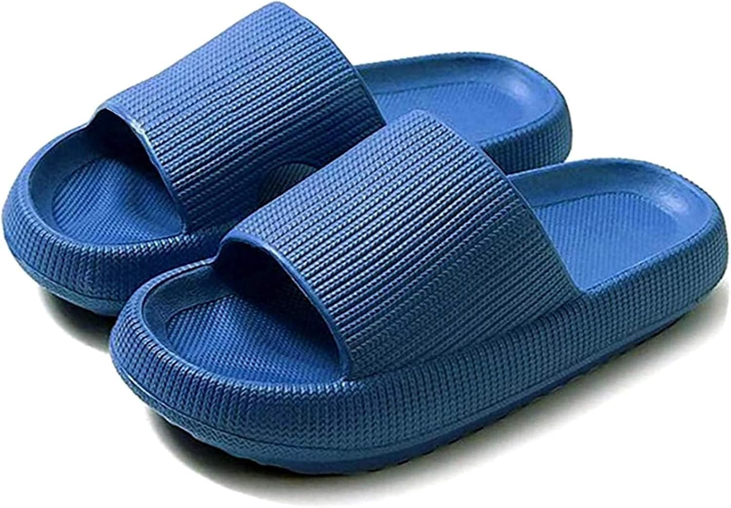 sharllen Pillow Slides Slippers Massage Non-Slip Summer Slipper,Quick Drying Super Soft Thick Sole Sandals, Lightweight Indoor Outdoor Slippers for Women and Men
