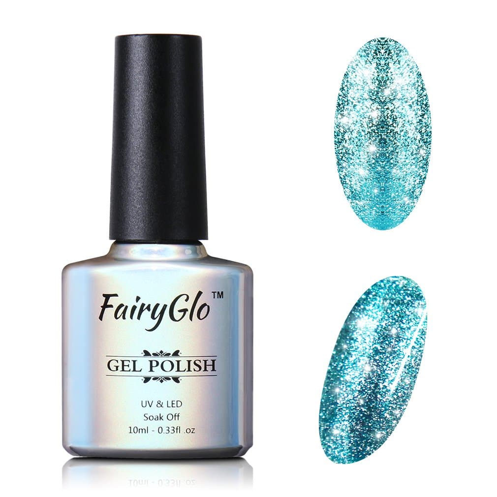 FairyGlo Platinum Gel Nail Polish UV LED Soak Off Shimmer Color Manicure Pedicure Varnish Lacquer Pro Nail Art Set DIY Latest Style 10ml 58013