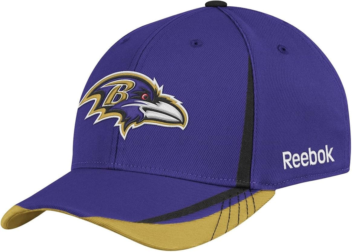 NFL Baltimore Ravens Sideline Flex-Fit Draft Hat, Purple