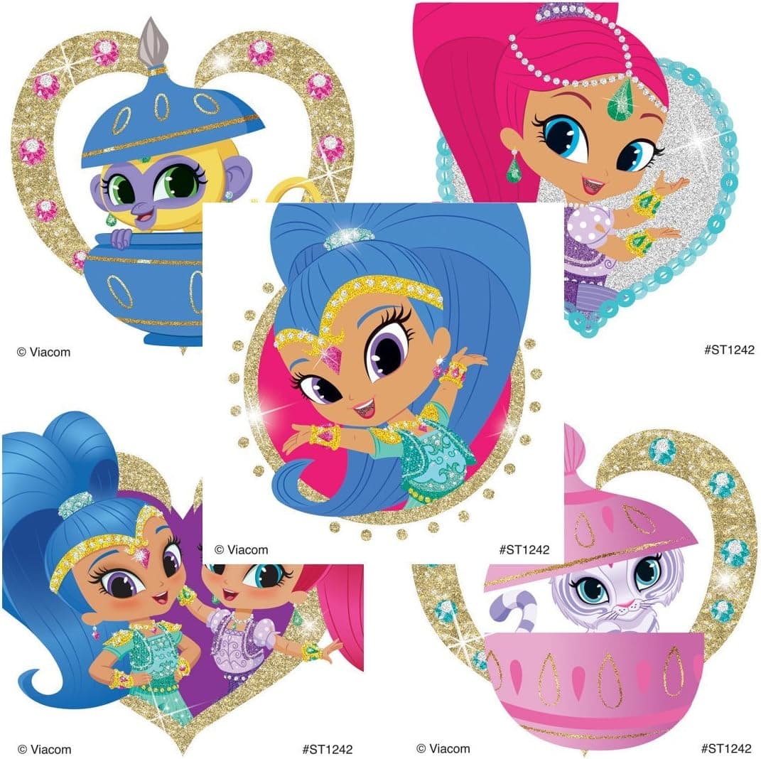 Shimmer & Shine Glitter Stickers - Prizes and Giveaways - 50 per Pack