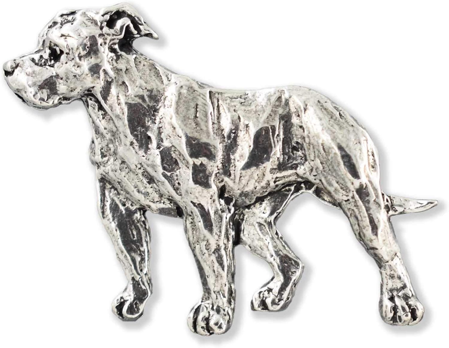 Handcrafted Terrier Dog Breed Brooch Lapel Pins - Jack Russel, Border, Bull, Cairn, Airedale, Norwich, Scottish, Amstaff, Pit Bull, Westie - Pewter, Copper, Gold, Painted - Made in USA
