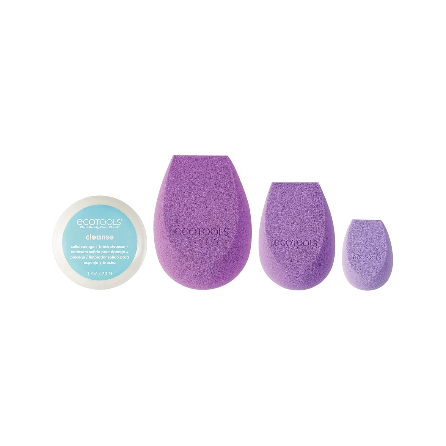 EcoTools Limited Edition Better Blends Ahead Makeup Sponge Set, 4 Piece Christmas Gift Set, Gift For Wife, Spouse, Girlfriend, Significant Other, or Daughter