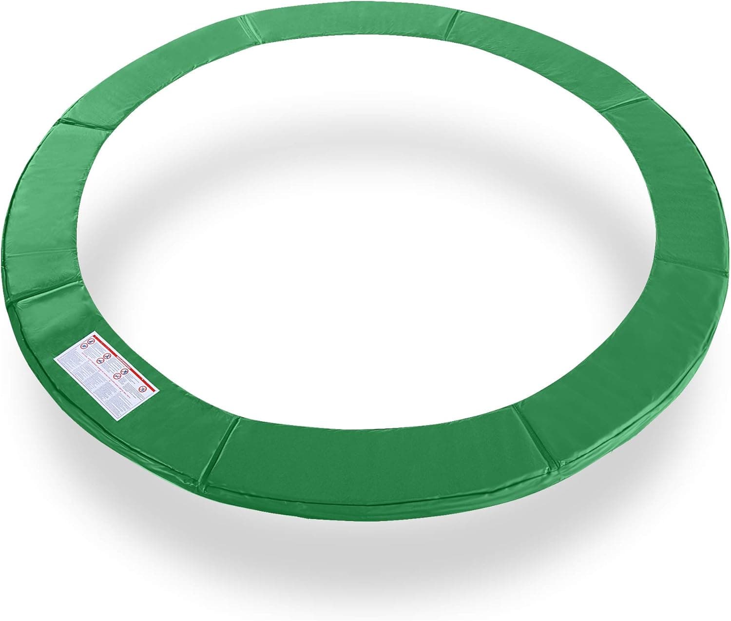 Exacme 16 Feet Trampoline Replacement Safety Spring Cover Round Frame Pad Without Holes, Green