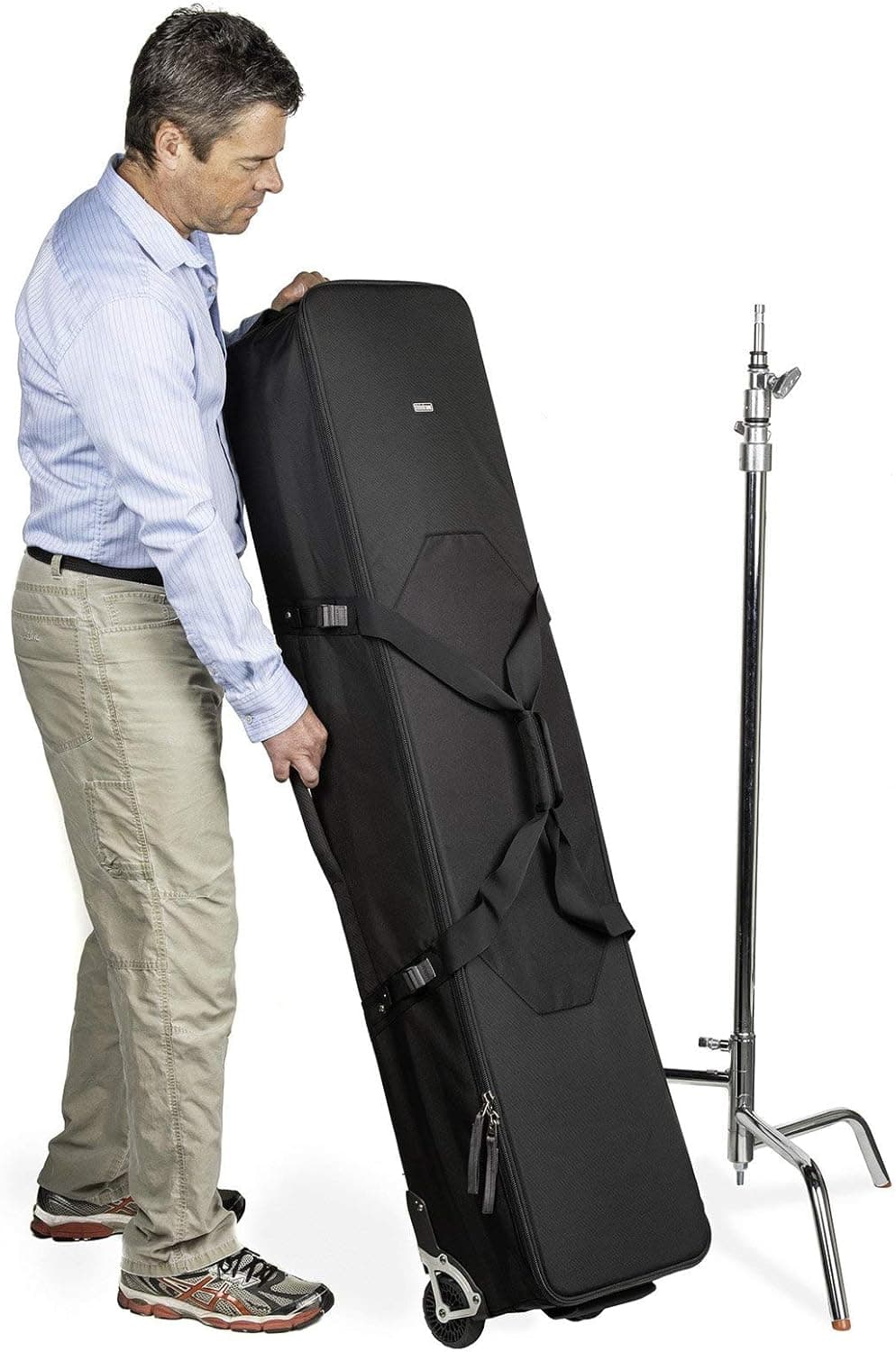 Think Tank Photo Stand Manager 52 Professional Photography & Video Lighting Equipment Roller Bag for Light Stand Bag, Carrying C-Stands, Photo Lighting Bundle Kit, Tripod