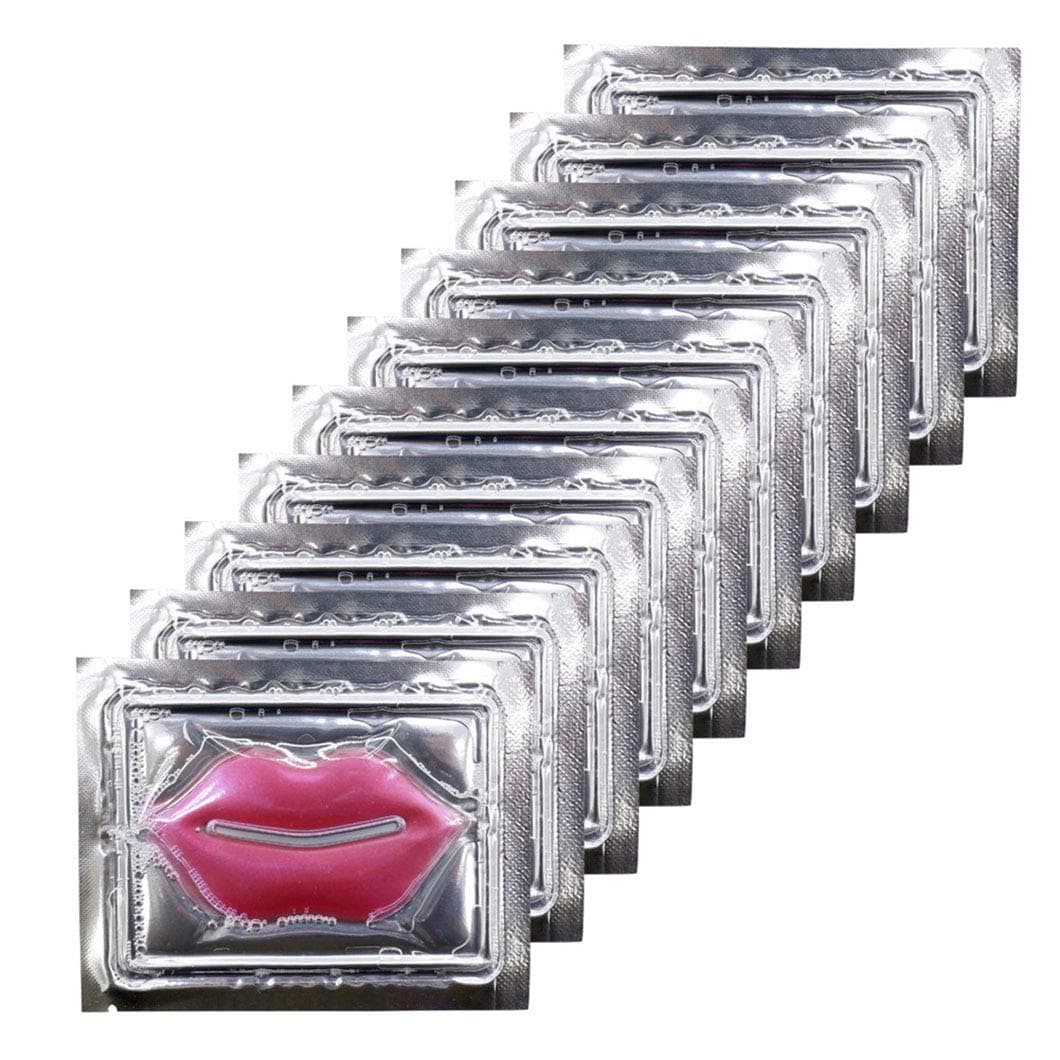Ruzzut 30PCS Rose Pink Collagen Lip Masks,Crystal Moisturizing Lip Care Pads Mask Lip Patches for Dry Lips & Anti-Chapped,Smoothing Lip Fine Lines,Plumping Your Lips Attractive,Mother's Day Gift