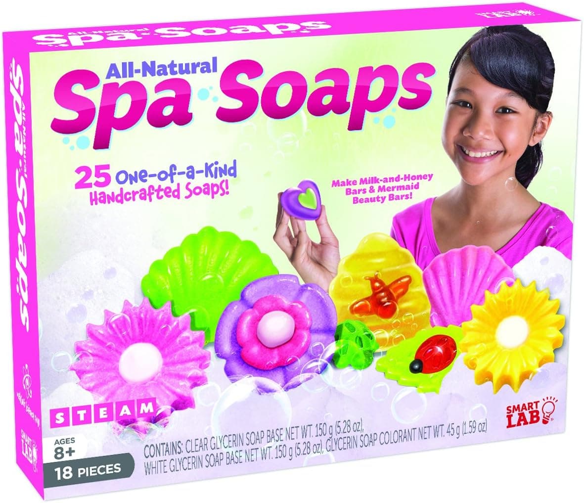 SmartLab Toys All-Natural Soaps Science Kit, Package May Vary, White, Model:SL14363