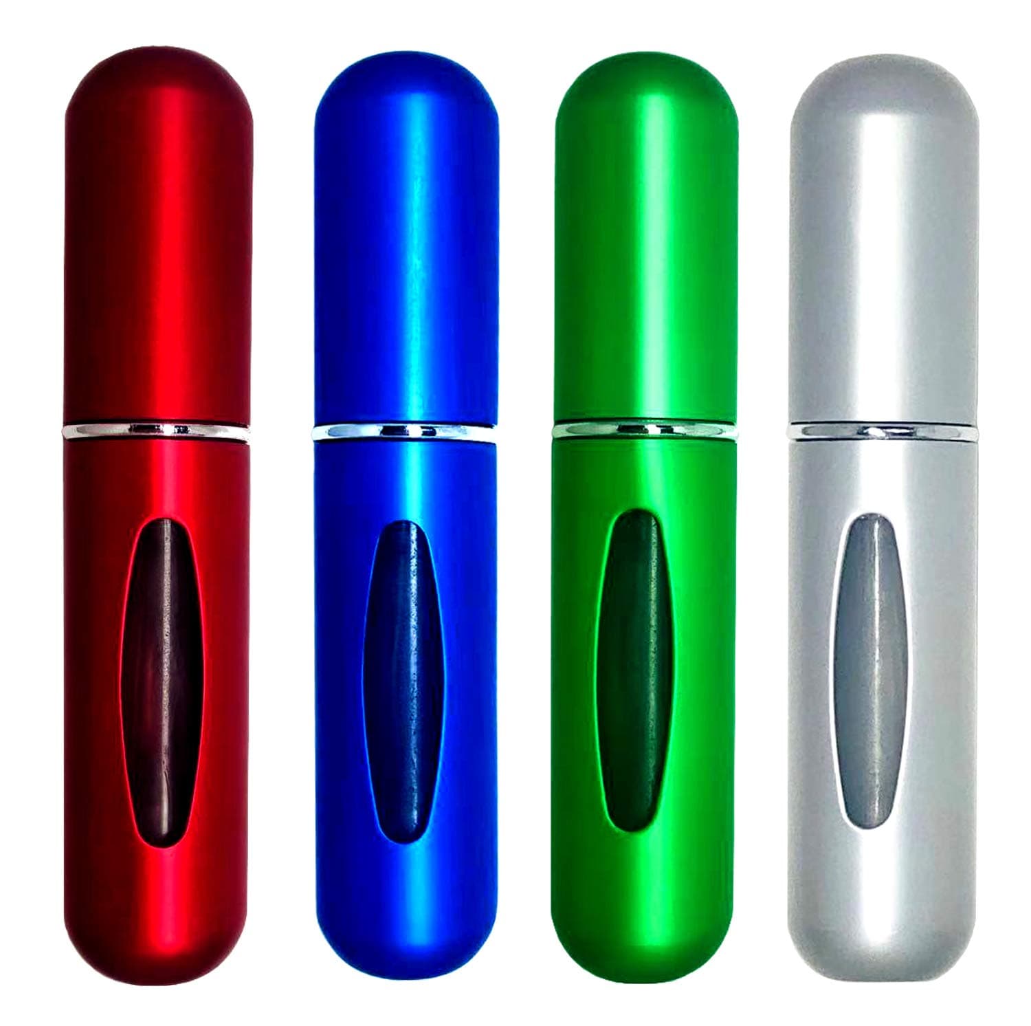 XYG Portable Mini Refillable Perfume Atomizer Bottle, 5ml Atomizer Perfume Bottle, Refillable Perfume Spray, Scent Pump Case, Perfume Atomizer Refillable Travel 4 Pack