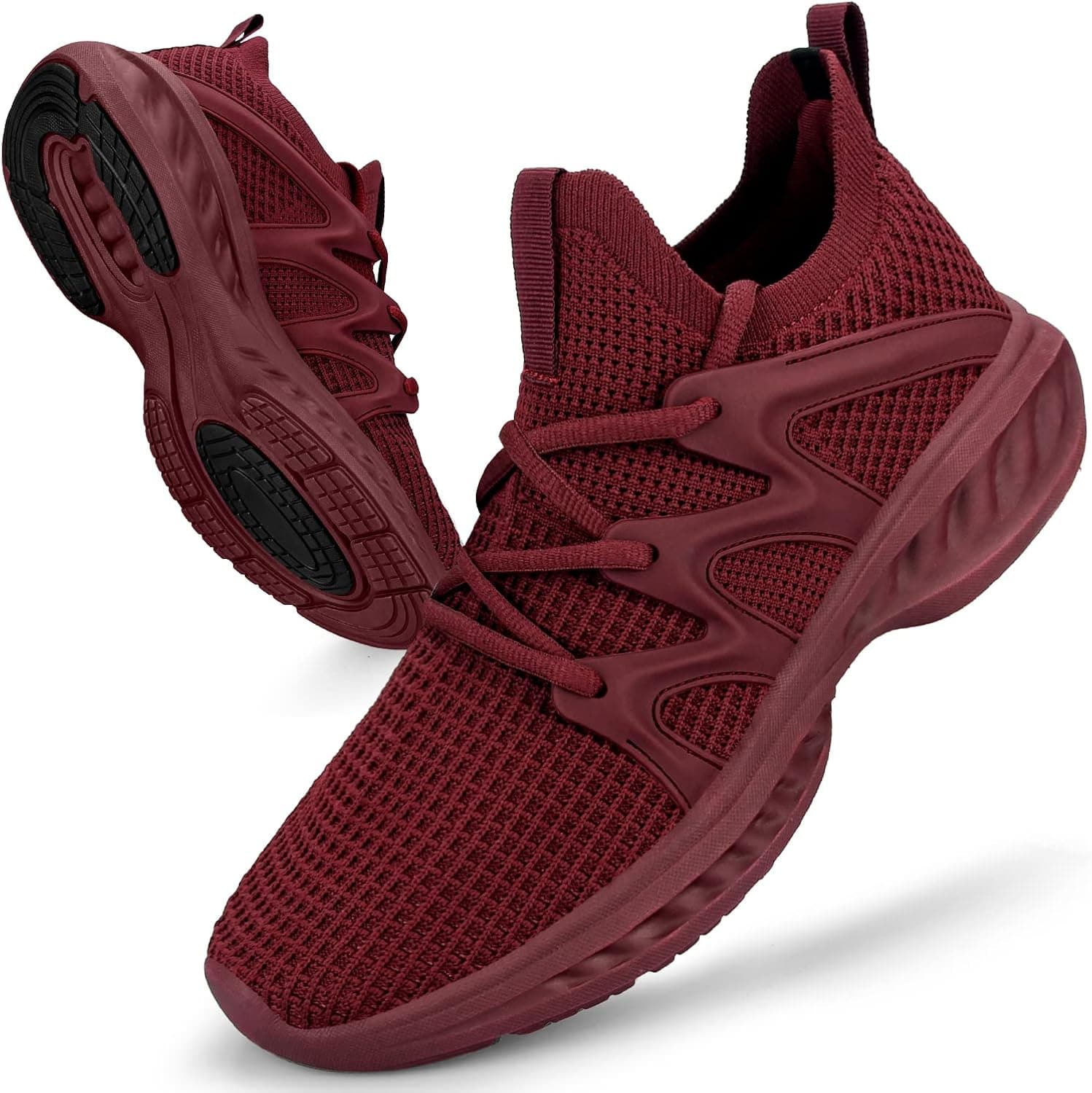 Pujcs Running Shoes Womens Breathable Tennis Shoes Non Slip Gym Workout Shoes Lightweight Mesh Walking Sneaker