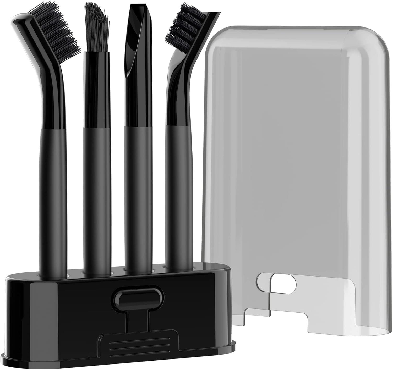 MR.SIGA Grout Cleaner Brush Set, Detail Cleaning Brush Set for Tile, Sink, Drain, Grout Brush Set with Holder for Edge, Crevice Cleaning