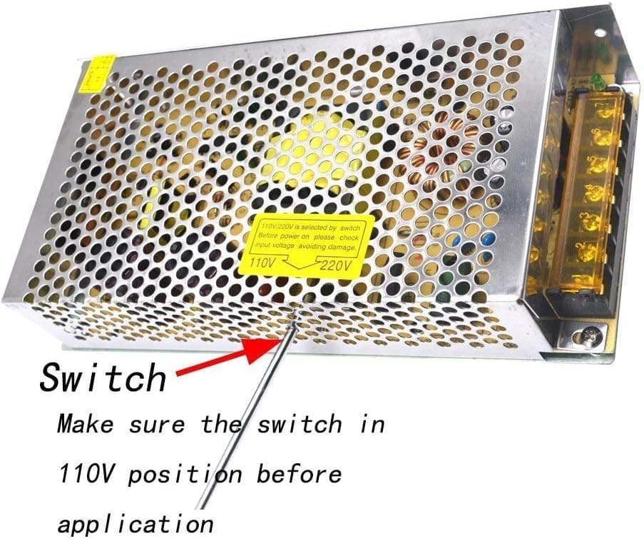 Culver LED AC 110V-240V To DC Switching Power Supply 12V 10A Regulated Power Transformer Adapter for Industrial Automation, LED Strips,CCTV,Radio, Computer (12V -120 Watt)