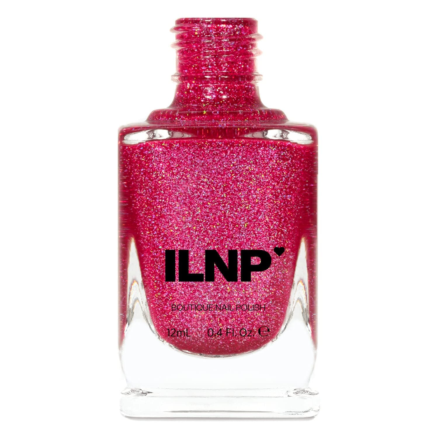ILNP Playdate - Vivid Magenta Holographic Jelly Nail Polish