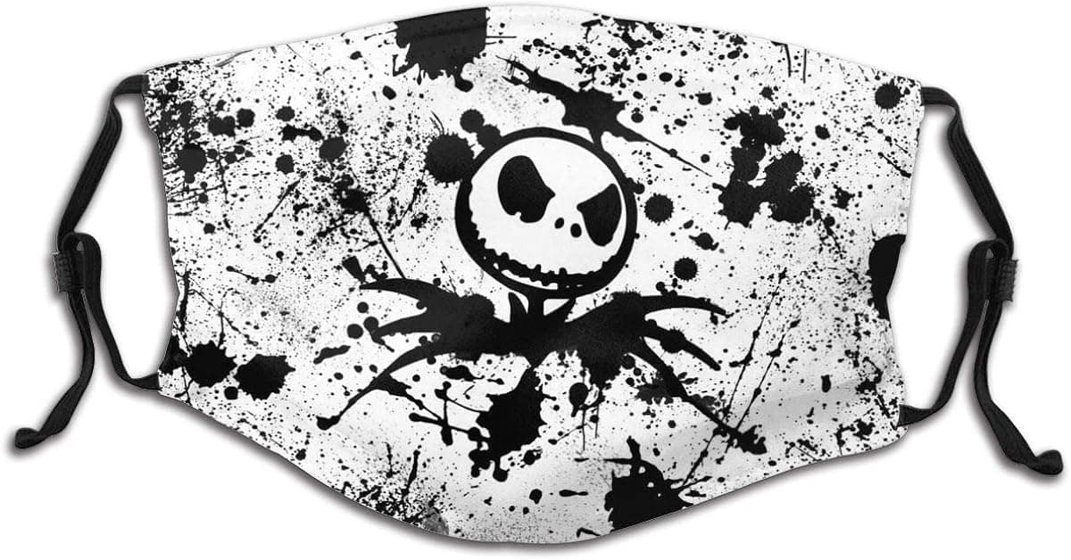 Jack Skellington Face Mask Masks Windproof Anti Reusable Comfortable Breathable Balaclava 3-1 PCS