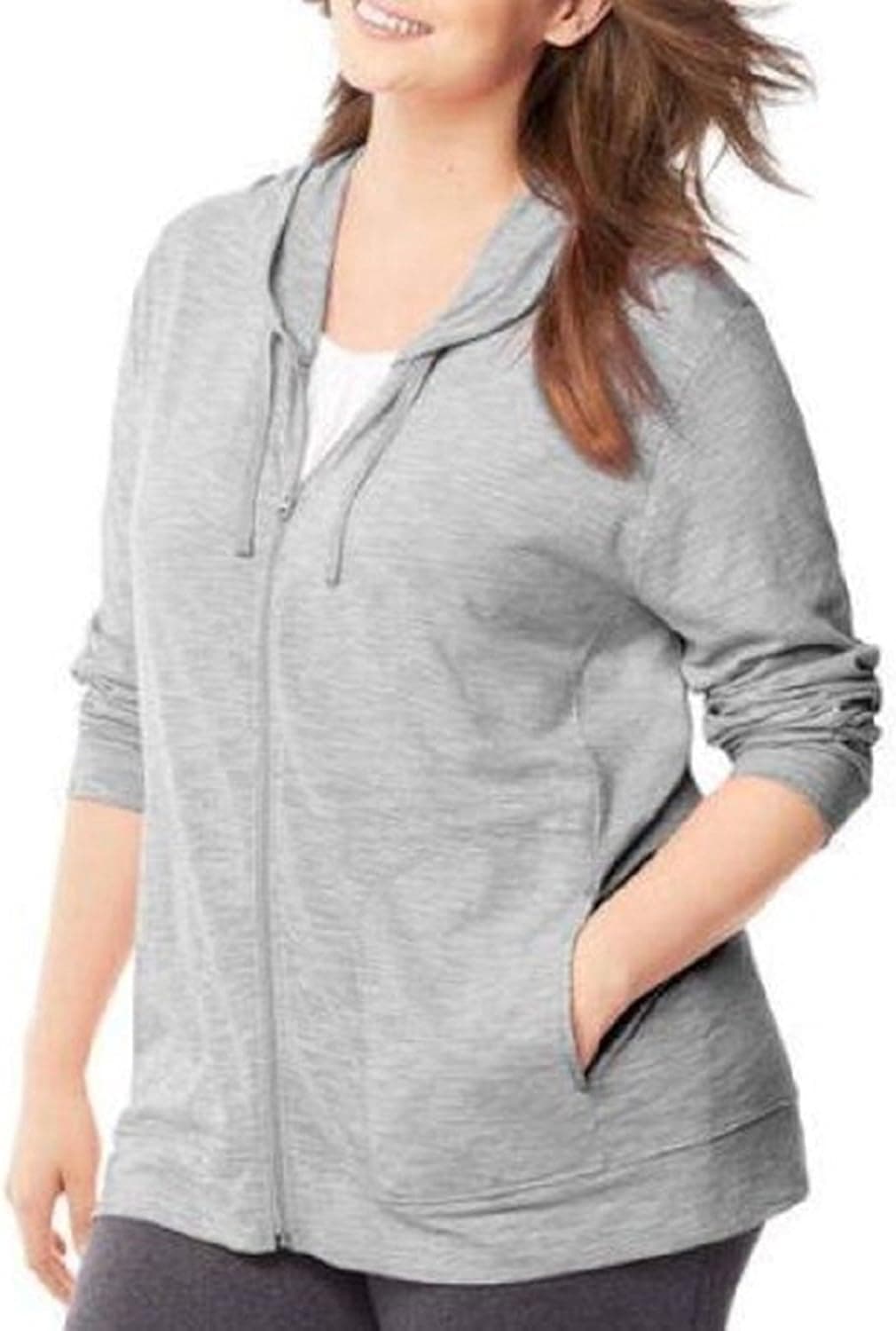 JMS SLUB ZIP HOOD-J168 (1X, Dada Grey)