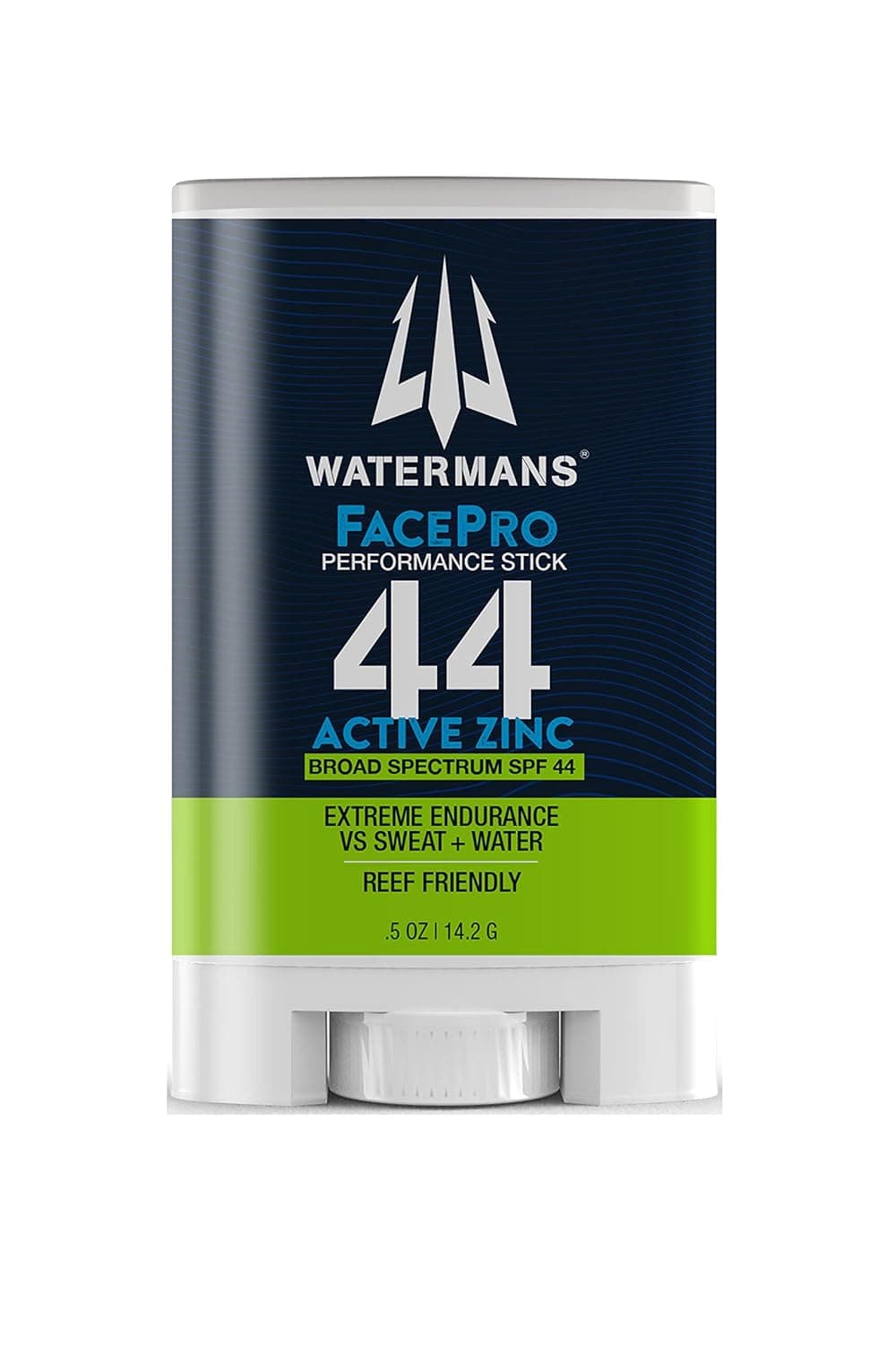 Watermans FacePro SPF 44 Sunscreen Stick for Face, Zinc Oxide Sunscreen Stick, Reef Safe Sunscreen, Broad Spectrum Face Sunscreen, Mineral Sunscreen
