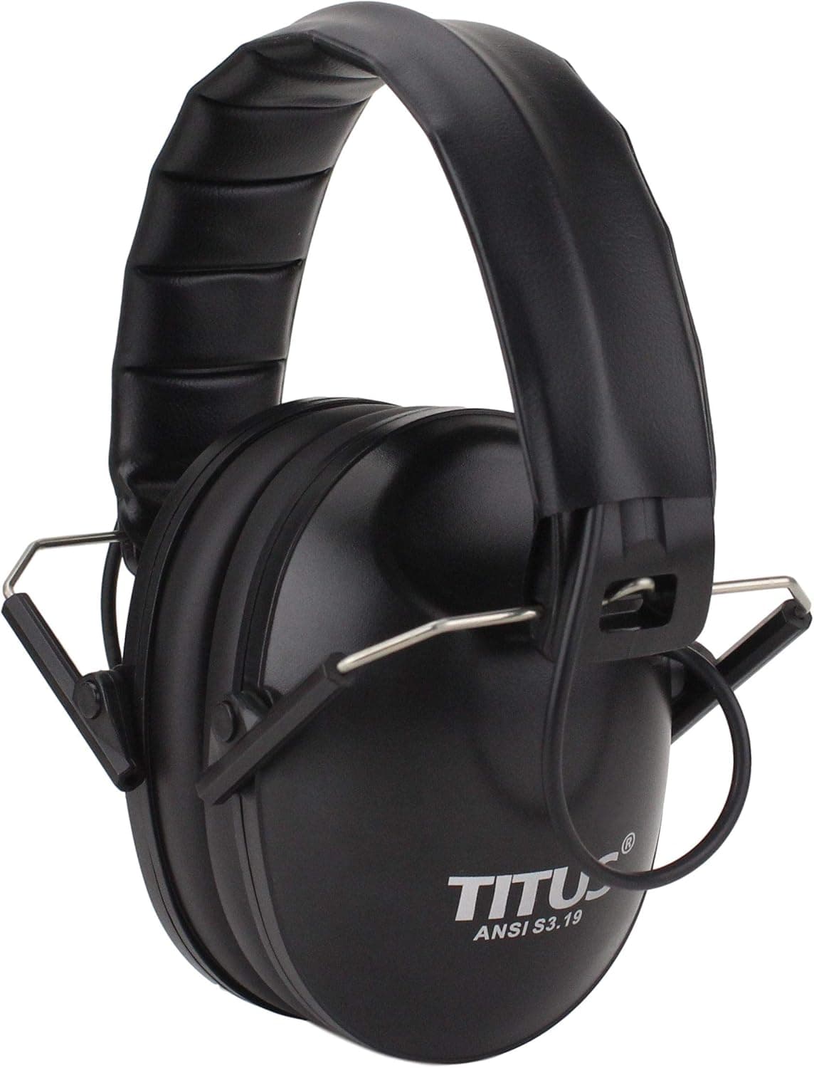 TITUS 2-Series Premium Low Profile Earmuffs, ANSI Rated High NRR Noise Reduction, Hearing Protection Industrial PPE