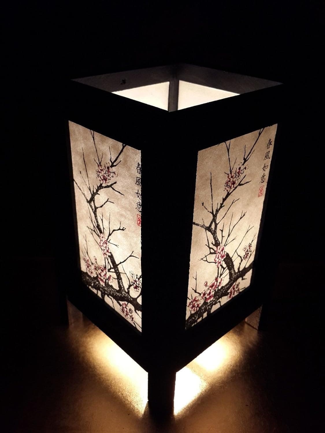 Asian Oriental Japanese Cherry Blossom Tree Art Bedside Desk Table Lamp from Thailand Only Nicky Shop