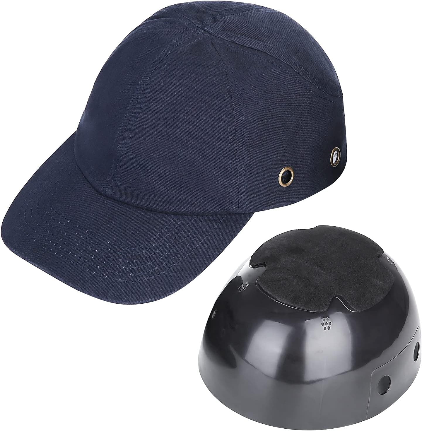 Holulo Navy Blue Safety Protection Baseball Bump Cap Hard Hat Head Protection Tech Cap for Men Women