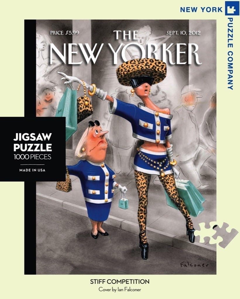 New York Puzzle Company - New Yorker Stiff Competition - 1000 Piece Jigsaw Puzzle