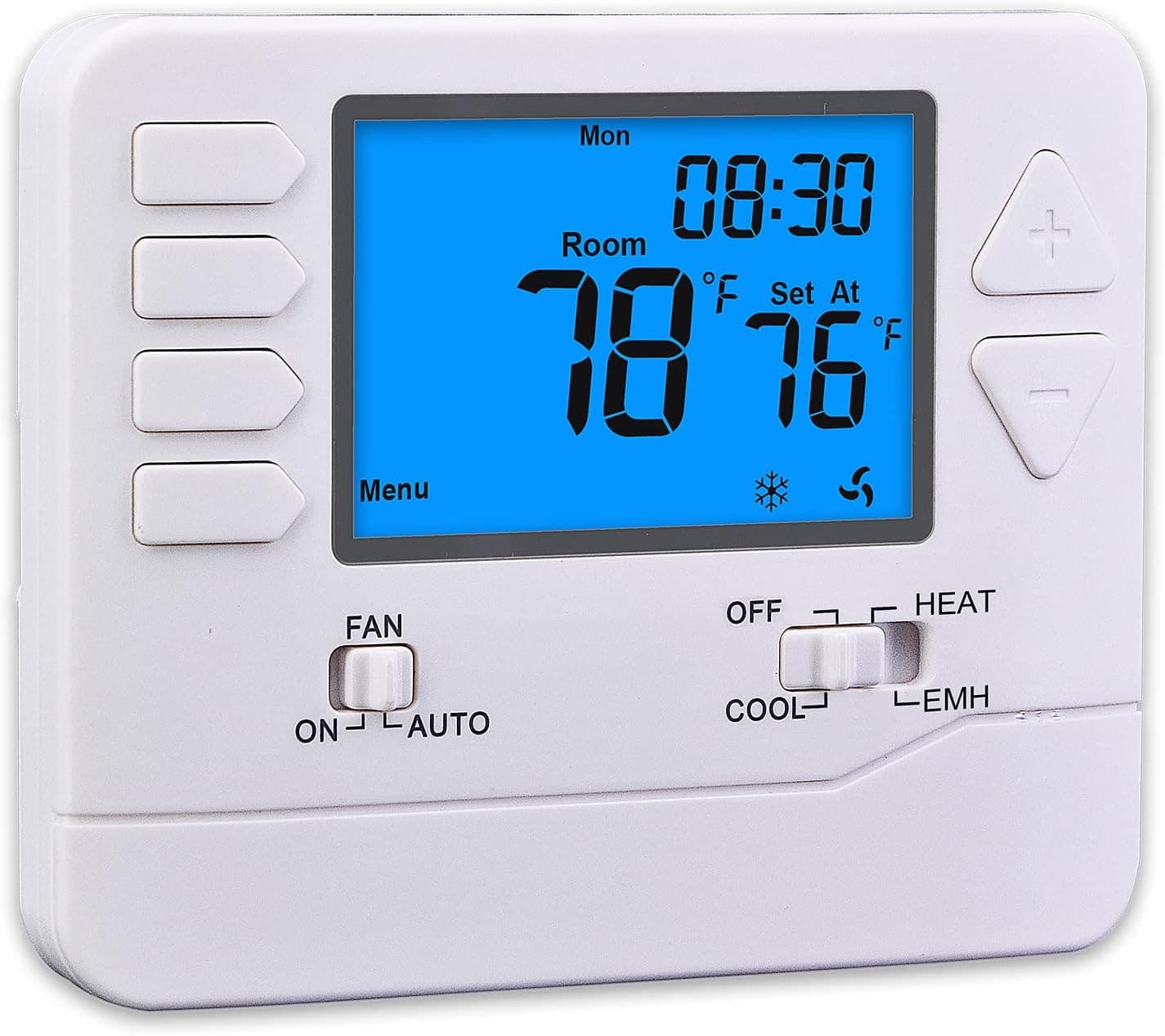 Heat Pump Thermostat, Non-Programmable Thermostats for Home, up to 2 Heat/ 1 Cool