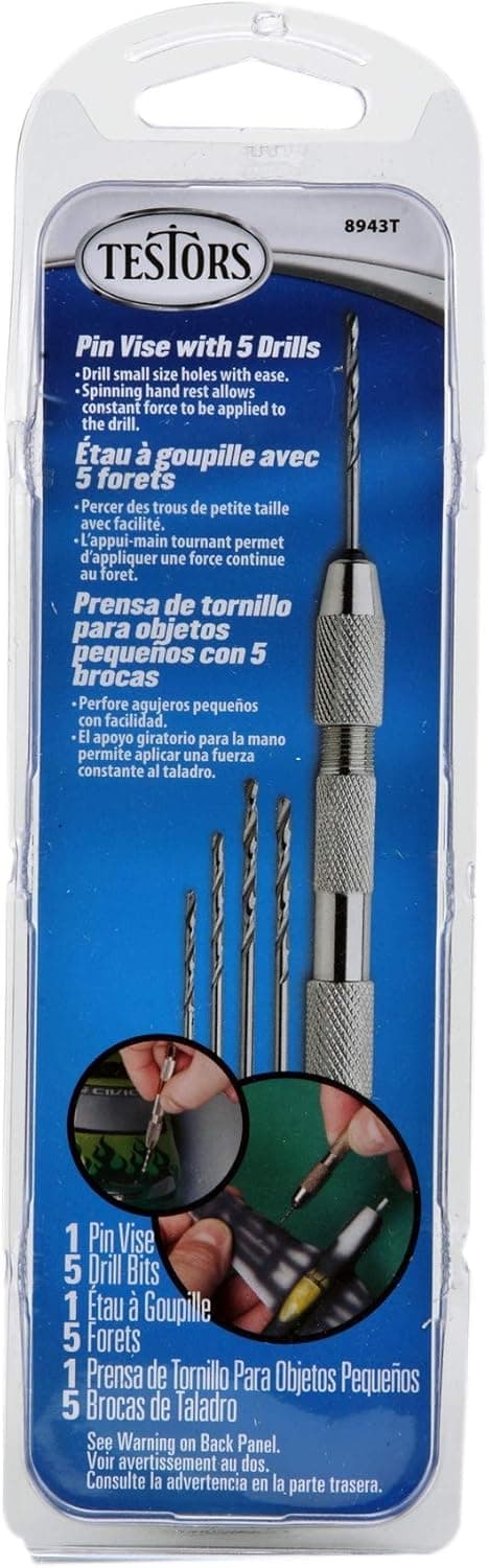 Pin Vice & 5 Drill Bits Tool