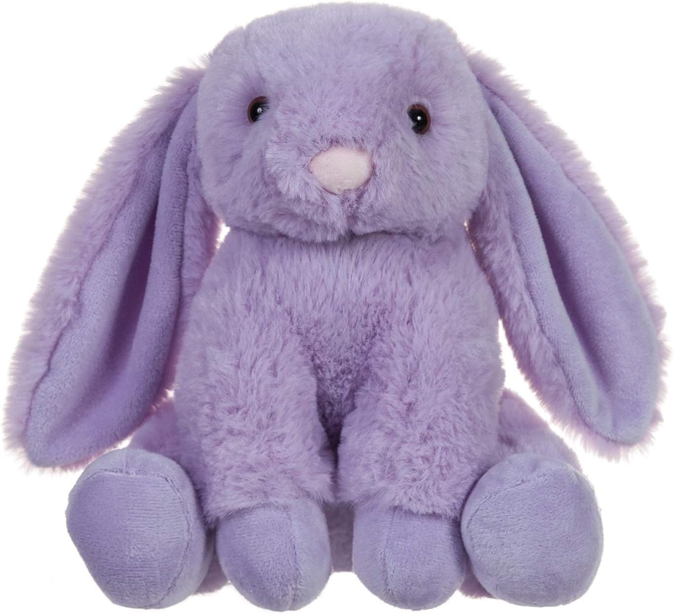 Apricot Lamb Toys Plush Purple Bunny Rabbit Stuffed Animal with Fluffy Soft Ears (Purple Bunny, 8 Inches)