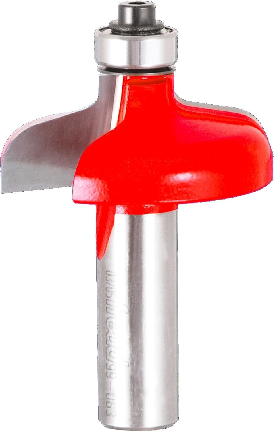 Freud 99-063: 1-3/4” (Dia.) No Lip Door Edge Bit with 1/2" Shank, Perma-SHIELD Coating Red, Pack of 1