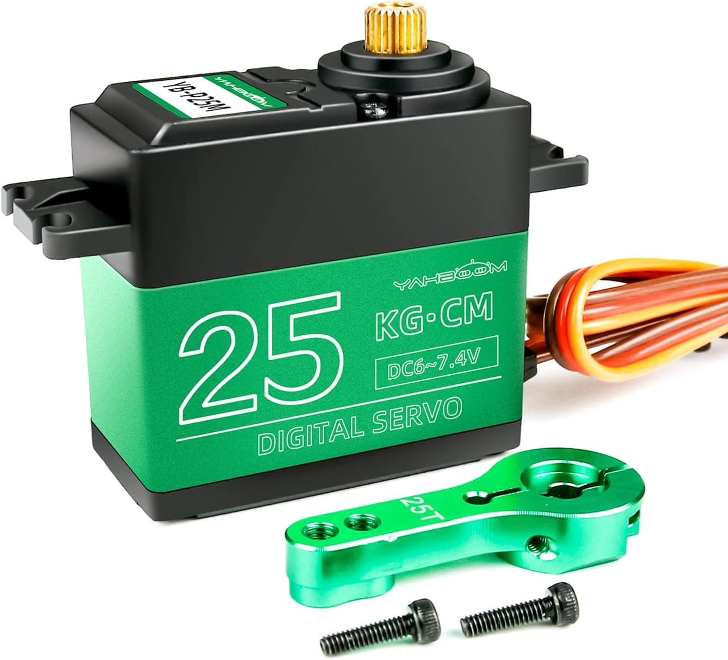 Yahboom Digital Servo 25KG Full Metal Gear High Torque Servo Motor for RC Model DIY Waterproof Control Angle 180° DS3218MG (25kg servo)