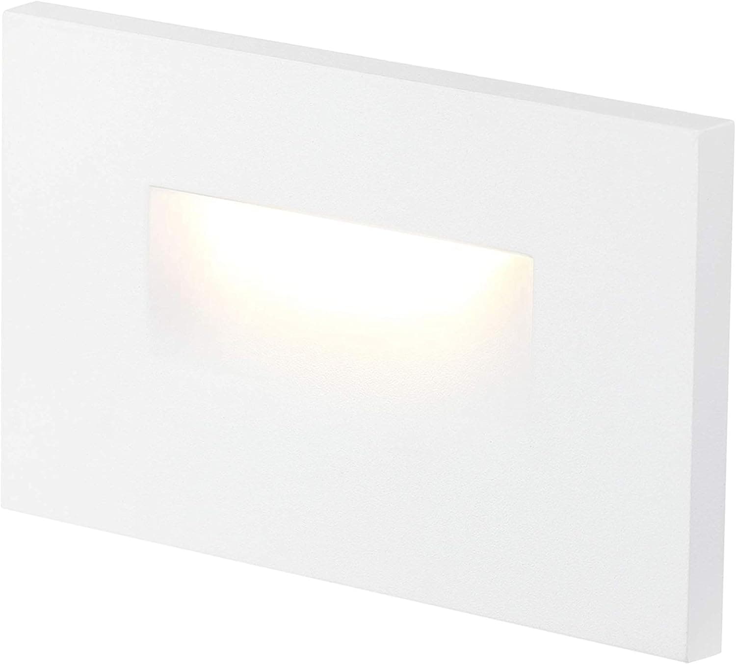 CLOUDY BAY 3 Color 120V Dimmable LED Indoor Outdoor Step Light,3000K/4000K/5000K Selectable,3W 100lm CRI90+, White Finish