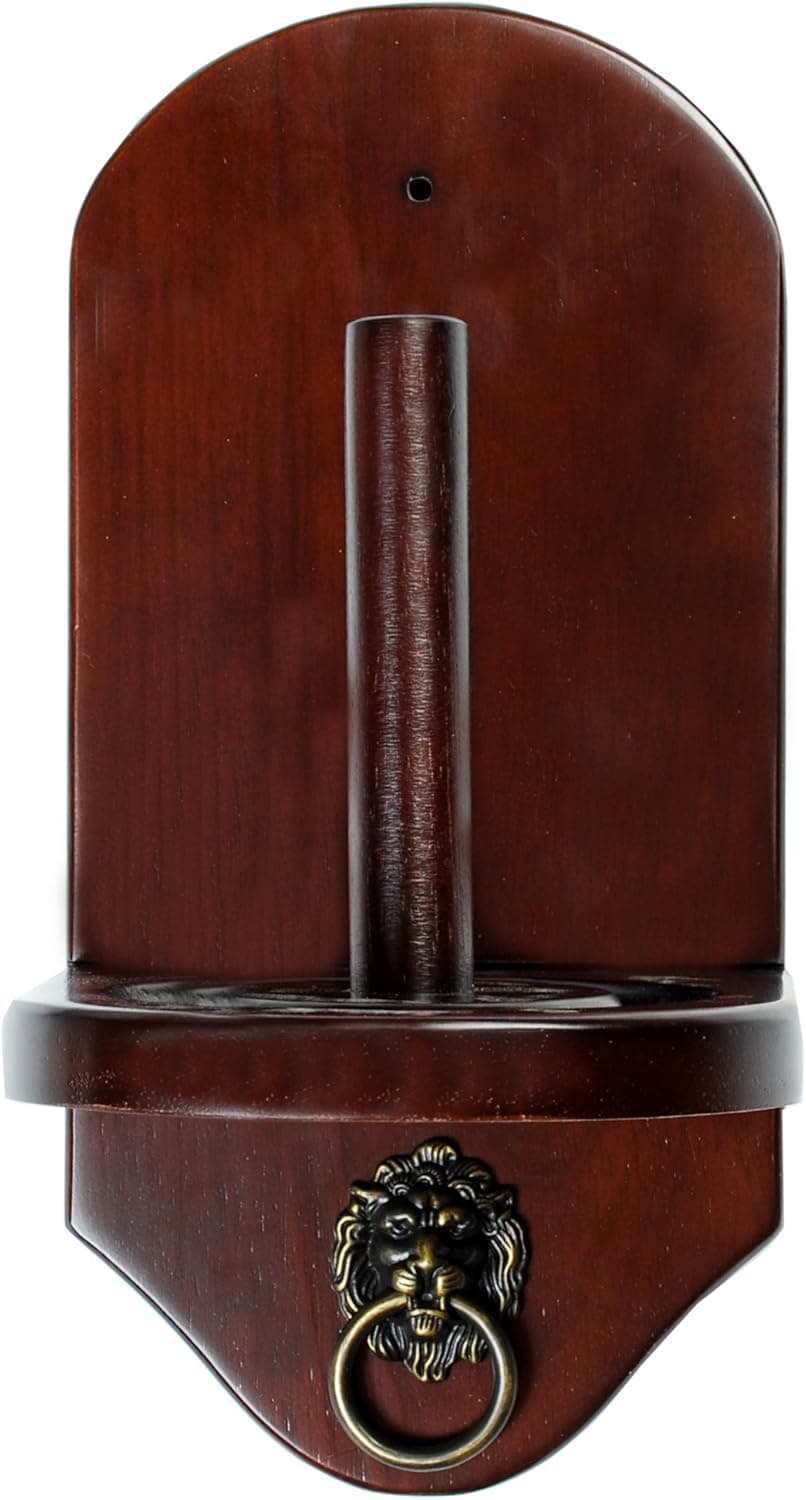 ISZY Billiards Wall Mount Pool Table Cone Chalk Holder Choose Mahogany, Black or Dark Oak Finish