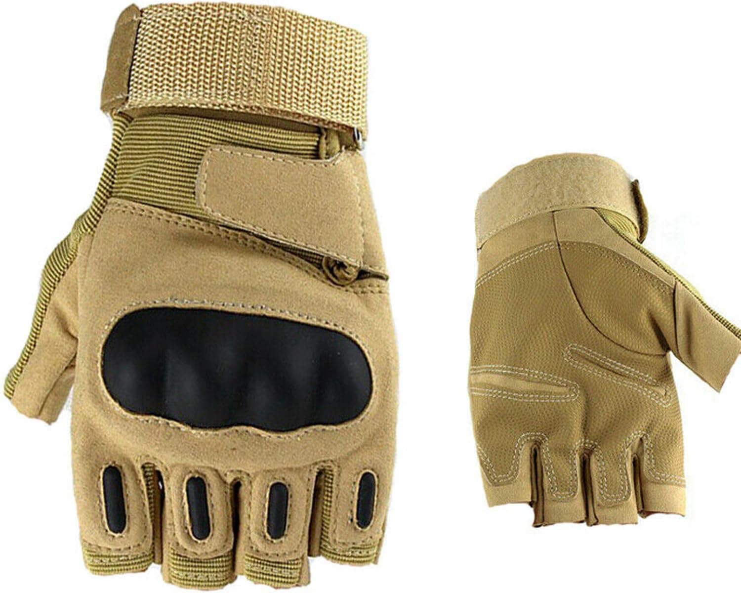 DDK Military Army Tactical Gloves Airsoft Hunting Fingerless Hard Knuckle Combat Gloves Men Hiking Cycling Gloves