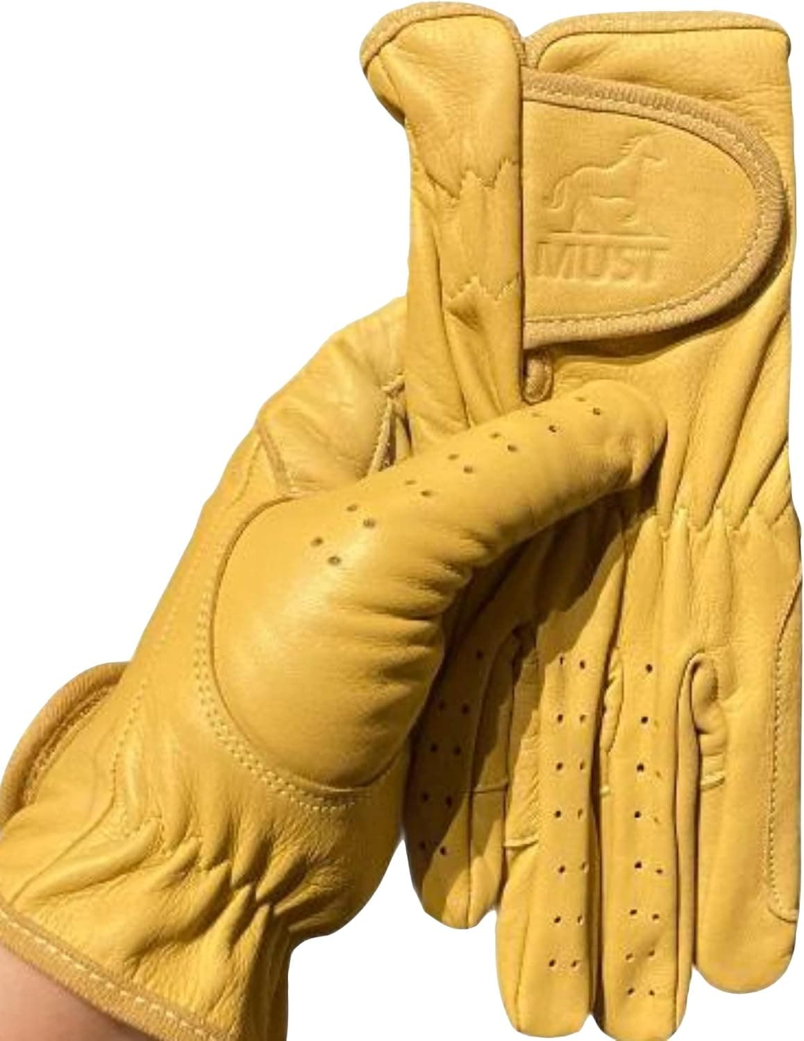 Ladies Horse Riding Gloves 100% Real Leather Brown, Beige, TAN & Black Women Equestrian Gloves